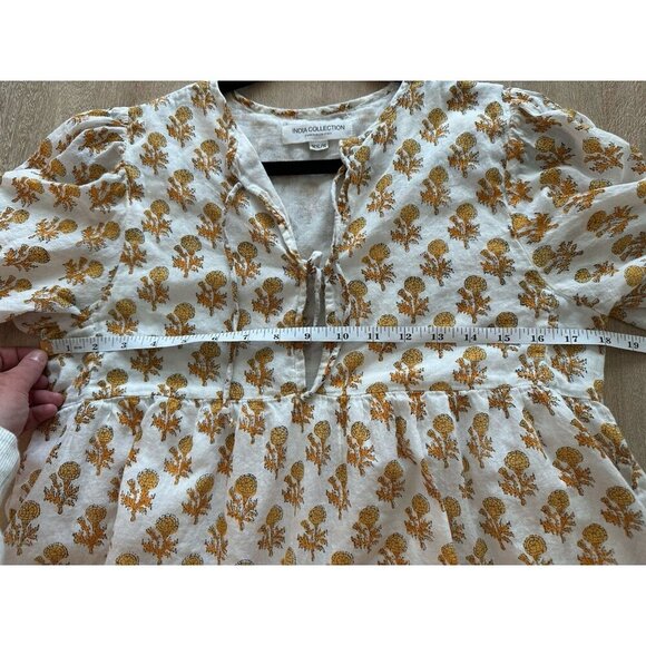 Emerson Fry India Collection Isla Mini Dress in Little Marigolds Size XS/Small - Picture 7 of 8